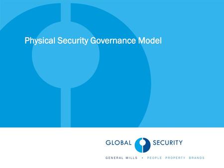 Physical Security Governance Model