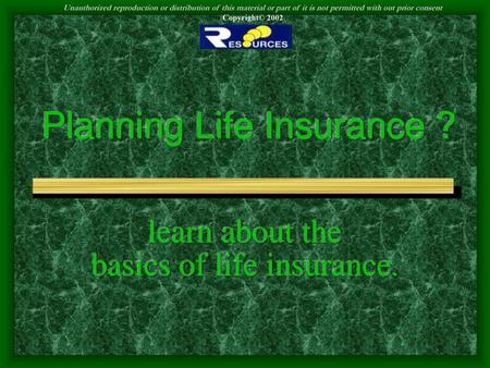 Planning Life Insurance ?