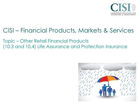 CISI – Financial Products, Markets & Services