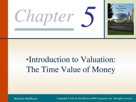 Chapter Outline Future Value and Compounding