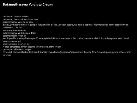 Betamethasone Valerate Cream