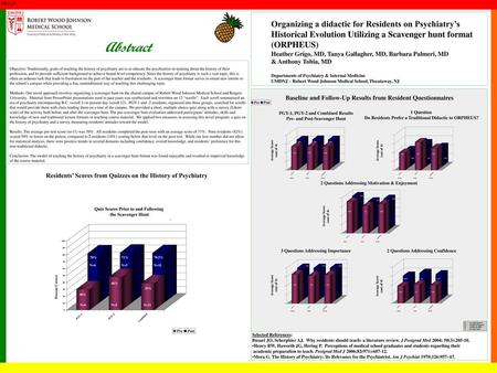 Abstract Organizing a didactic for Residents on Psychiatry’s