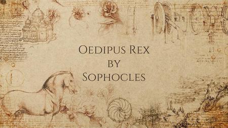 Oedipus Rex by Sophocles