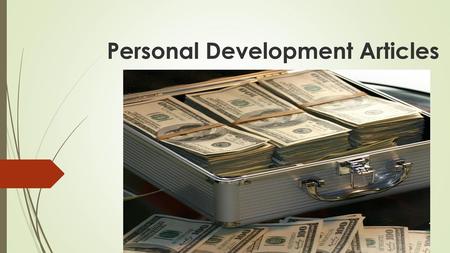 Personal Development Articles