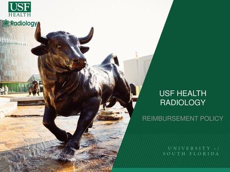 USF Health Radiology Reimbursement Policy.