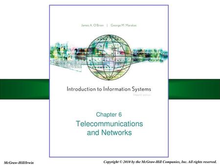 Telecommunications and Networks