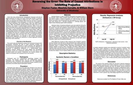 Reversing the Error: The Role of Causal Attributions in