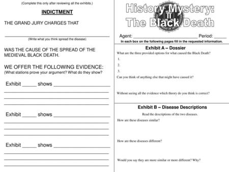 In each box on the following pages fill in the requested information.