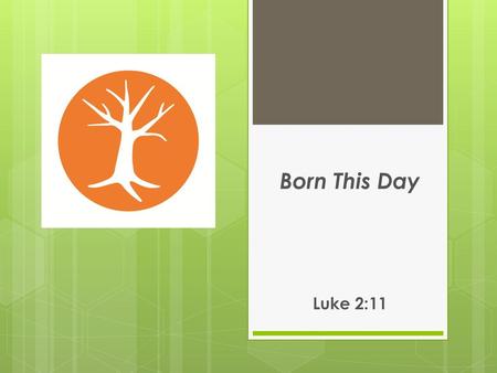 Born This Day Luke 2:11.