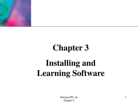 Installing and Learning Software