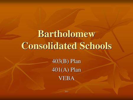 Bartholomew Consolidated Schools