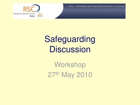 Safeguarding Discussion