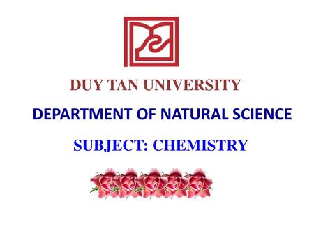 DEPARTMENT OF NATURAL SCIENCE