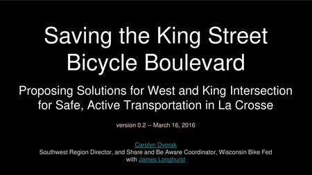 Saving the King Street Bicycle Boulevard