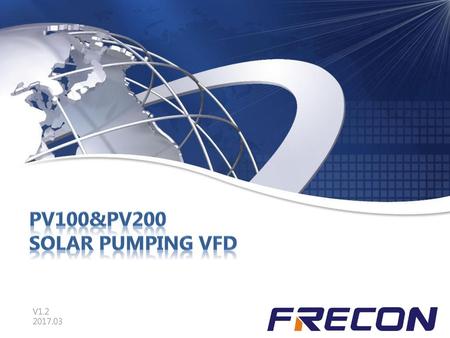 PV100&PV200 Solar Pumping VFD