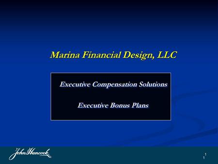 Marina Financial Design, LLC Executive Compensation Solutions