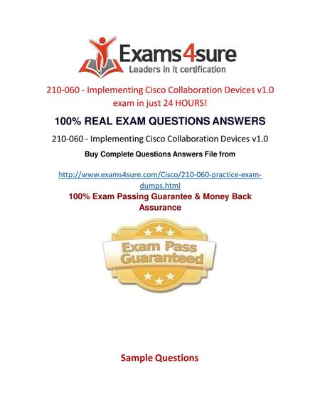 100% Exam Passing Guarantee & Money Back Assurance