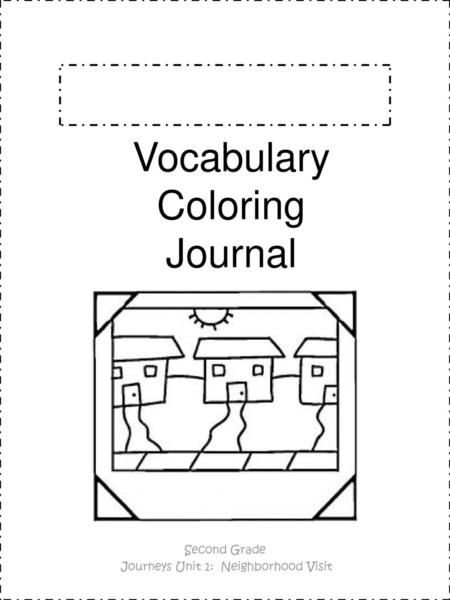 Vocabulary Coloring Journal