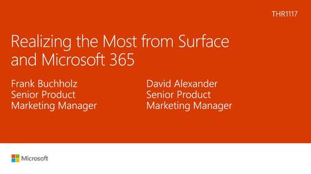 Realizing the Most from Surface and Microsoft 365