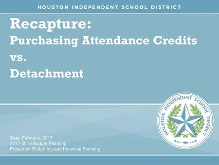 Recapture: Purchasing Attendance Credits vs. Detachment