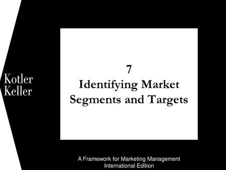 7 Identifying Market Segments and Targets