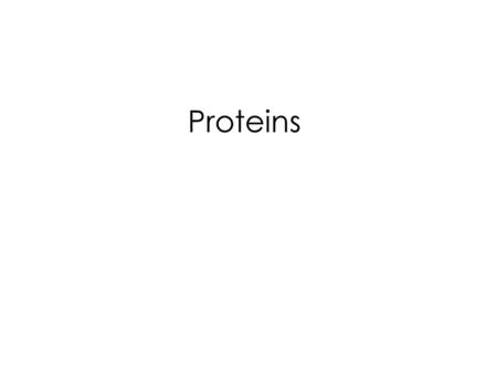 Proteins.