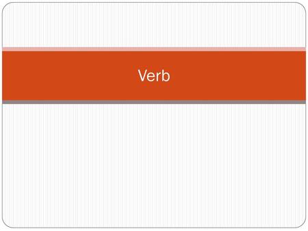 Verb.