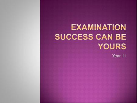 Examination Success Can Be Yours