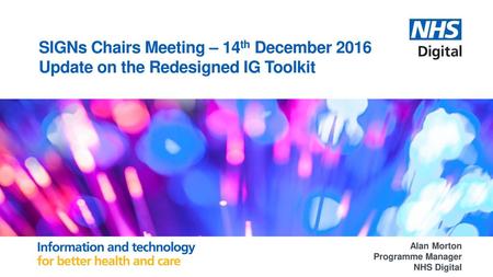 SIGNs Chairs Meeting – 14th December 2016