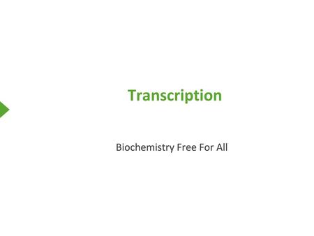 Biochemistry Free For All