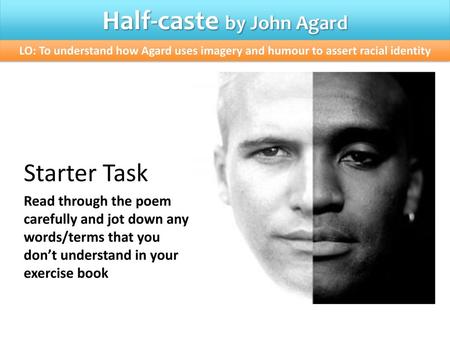 Half-caste by John Agard