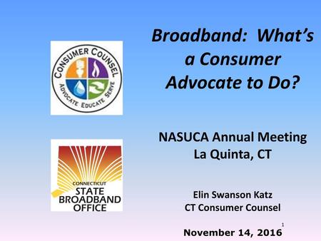 Broadband: What’s a Consumer Advocate to Do?