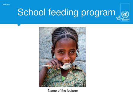 School feeding program