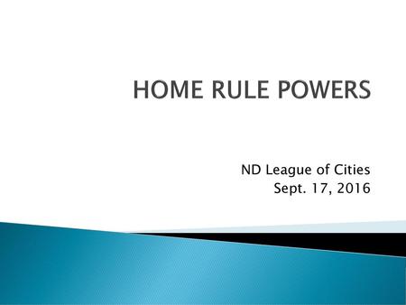 ND League of Cities Sept. 17, 2016