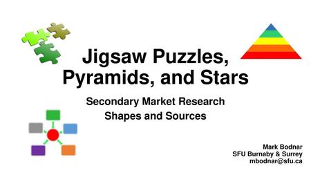 Jigsaw Puzzles, Pyramids, and Stars