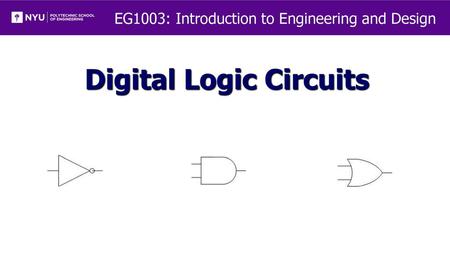 Digital Logic Circuits