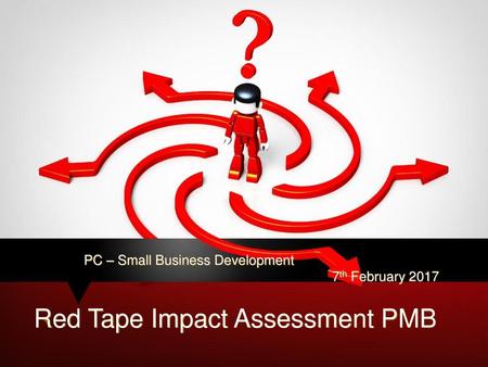 Red Tape Impact Assessment PMB