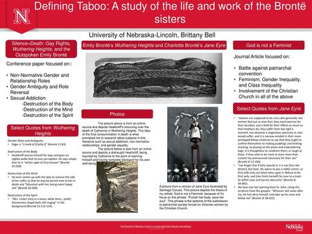 Defining Taboo: A study of the life and work of the Brontë sisters