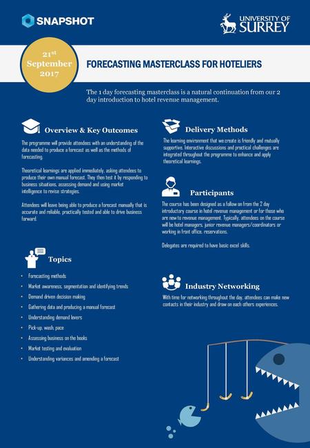 FORECASTING MASTERCLASS FOR HOTELIERS