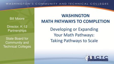 Washington Math Pathways to Completion