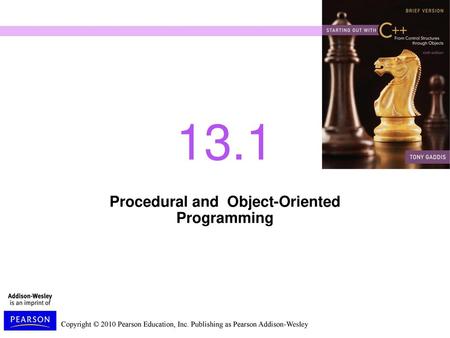 Procedural and Object-Oriented Programming