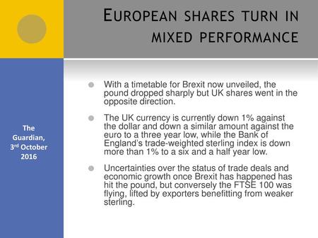 European shares turn in mixed performance