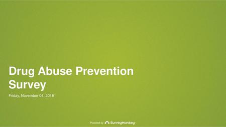 Drug Abuse Prevention Survey