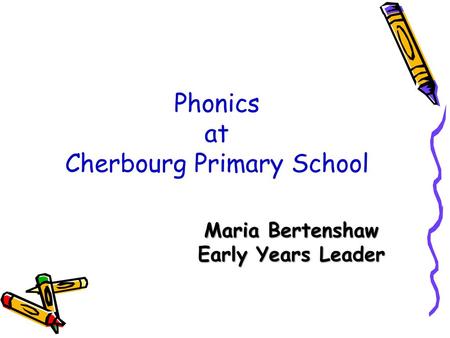 Phonics at Cherbourg Primary School