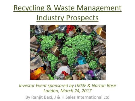 Recycling & Waste Management Industry Prospects