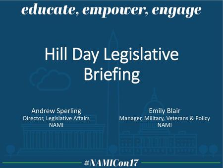 Hill Day Legislative Briefing