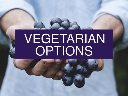 VEGETARIAN OPTIONS.