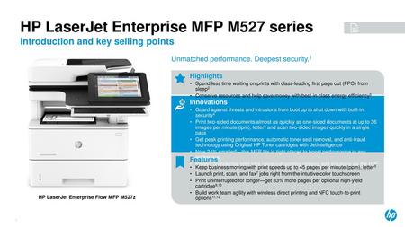 HP LaserJet Enterprise MFP M527 series