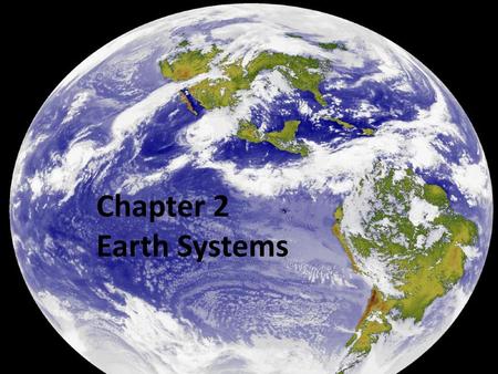 Chapter 1 Our Planet Earth Chapter 2 Earth Systems.