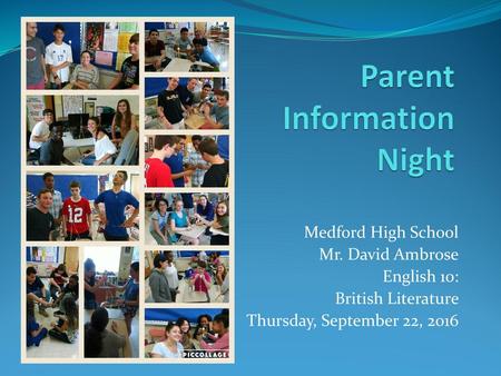 Parent Information Night